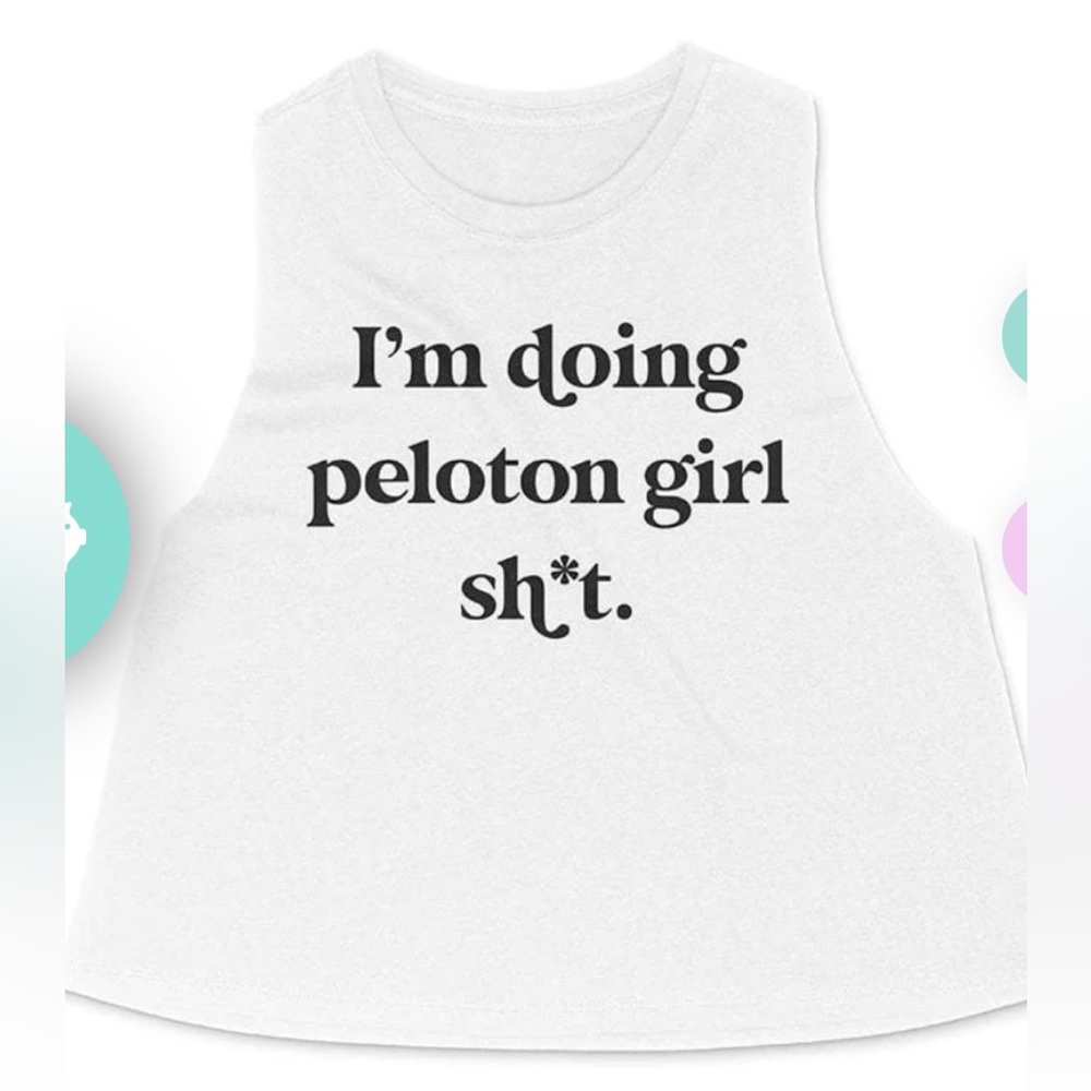White crop tank size medium runs small